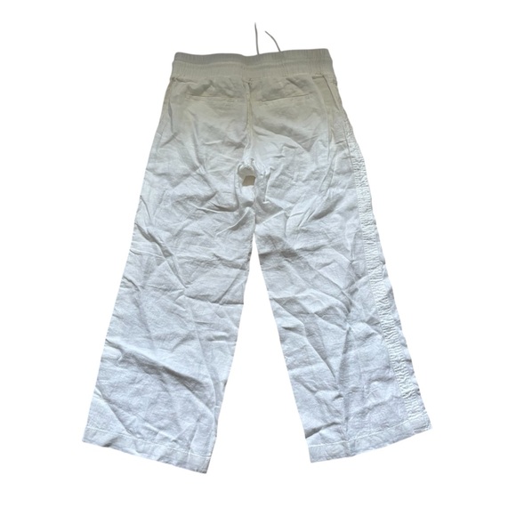 Athleta Cabo Linen Wide Leg Pants Womens Size 4P Petite New with tag White - Picture 3 of 7